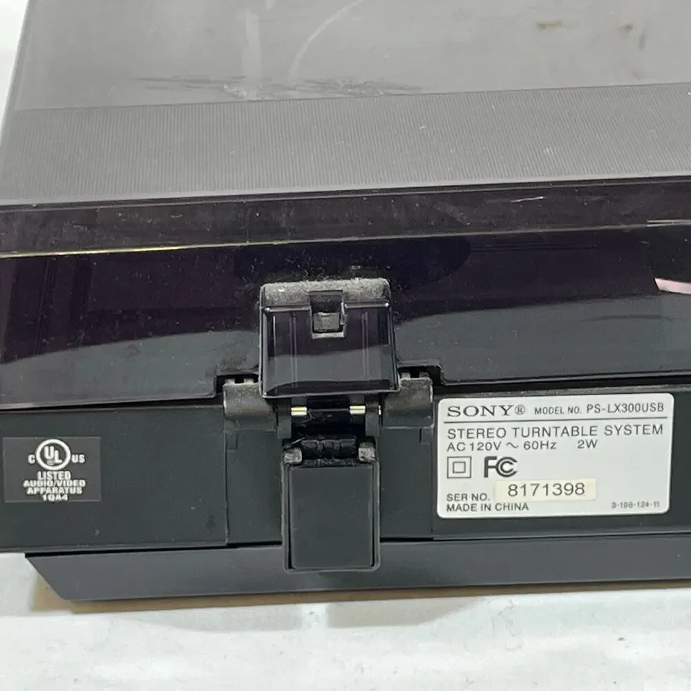 Sony Stereo Turntable System Record Player PS-LX300USB Tested Working